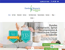 Tablet Screenshot of dundaschiropractic.com